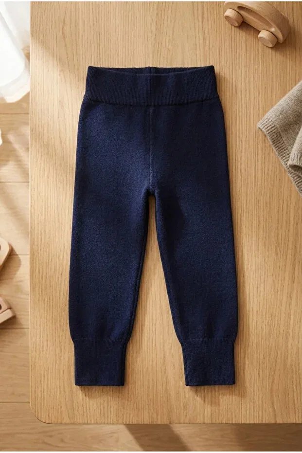 Детские леггинсы для девочек с принтом Katia&Bony, Navy Blue — фото 3