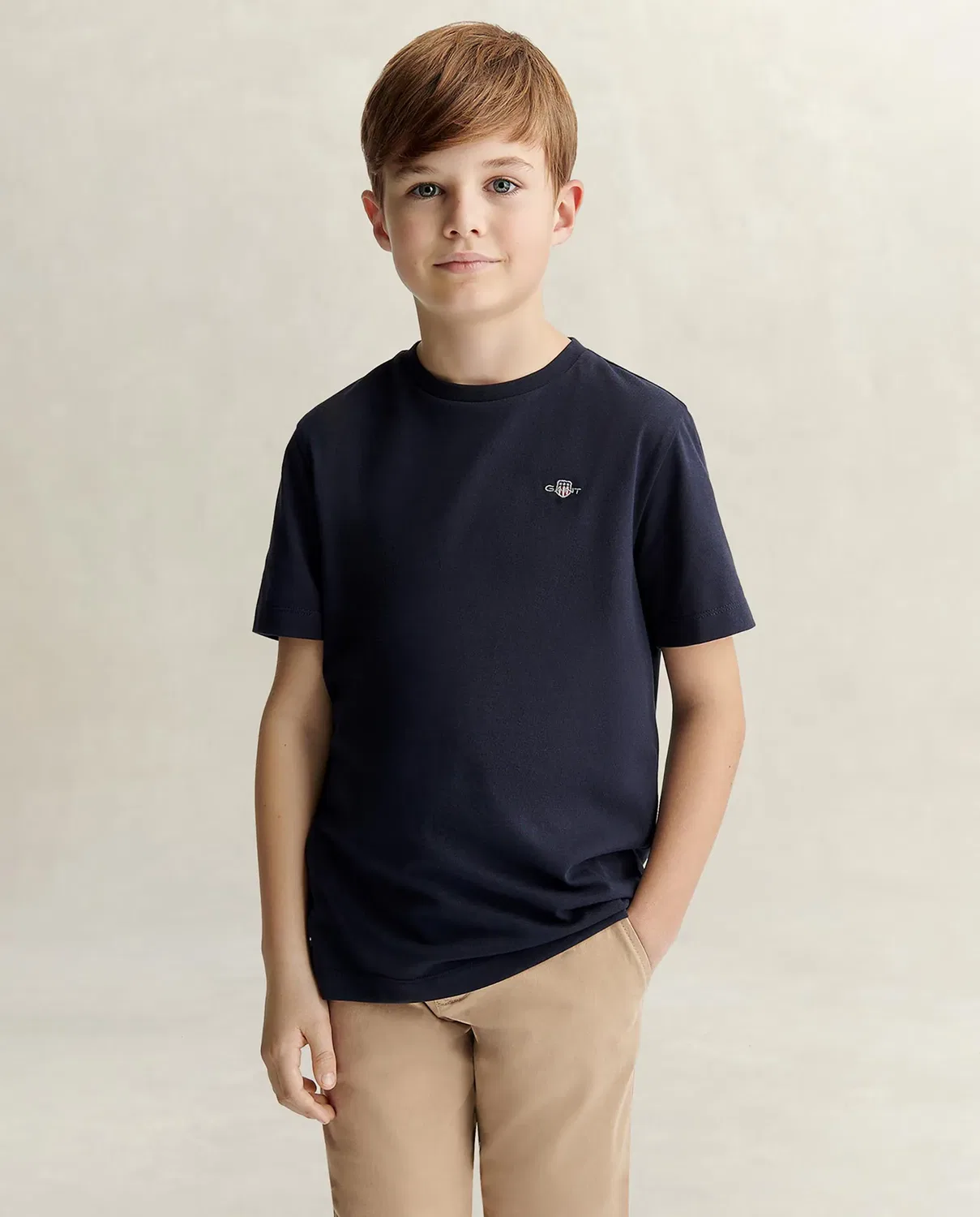 Детская футболка с коротким рукавом Gant, Azul Marino