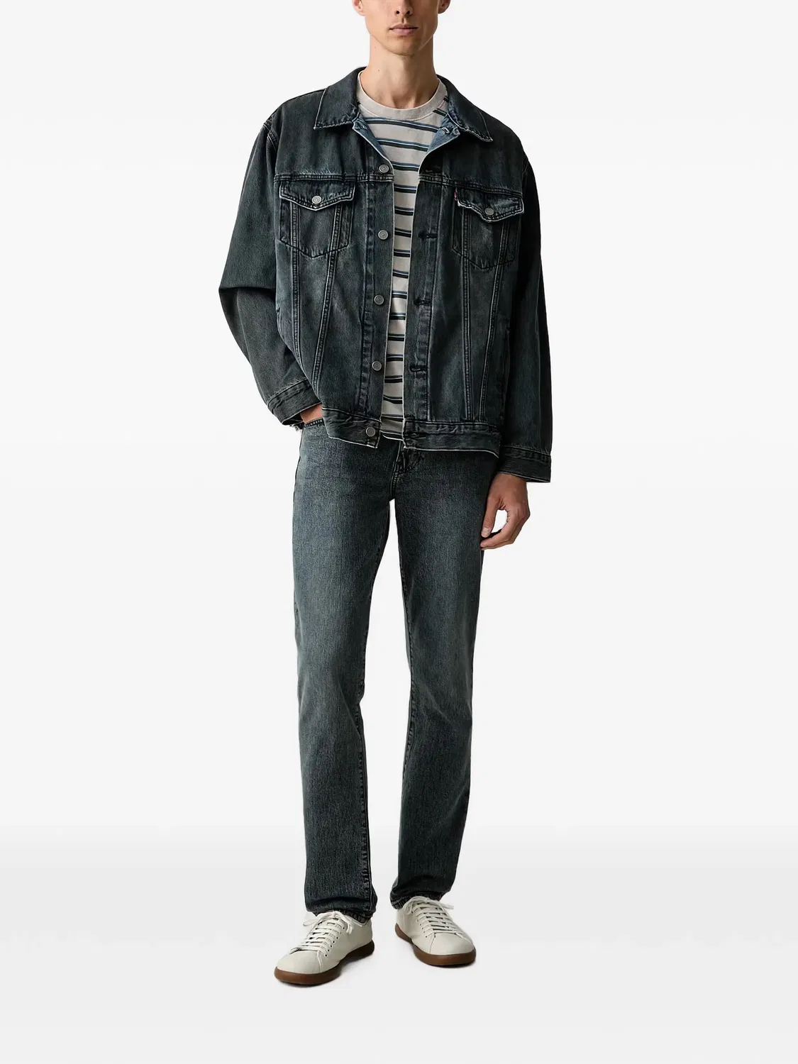 Джинсовая куртка Trucker серая Levi's, серый — фото 3