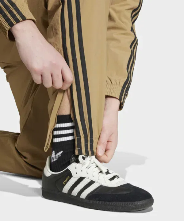Тренировочные штаны Woven Firebird Track Pants, Adidas, карбоново-коричневый, черный — фото 3
