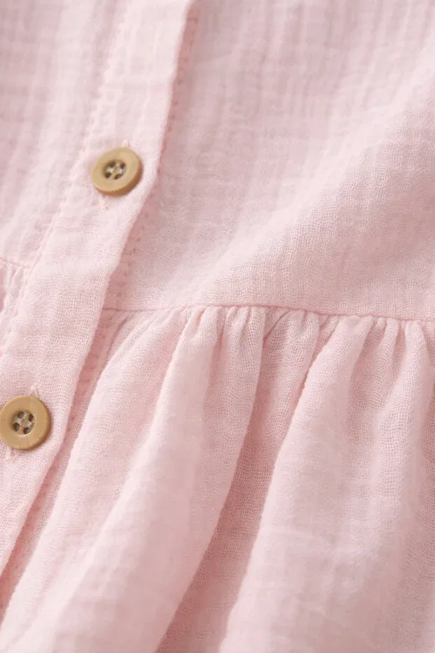 Детское платье для девочек хлопковое Uğur Bebe, Pink — фото 4