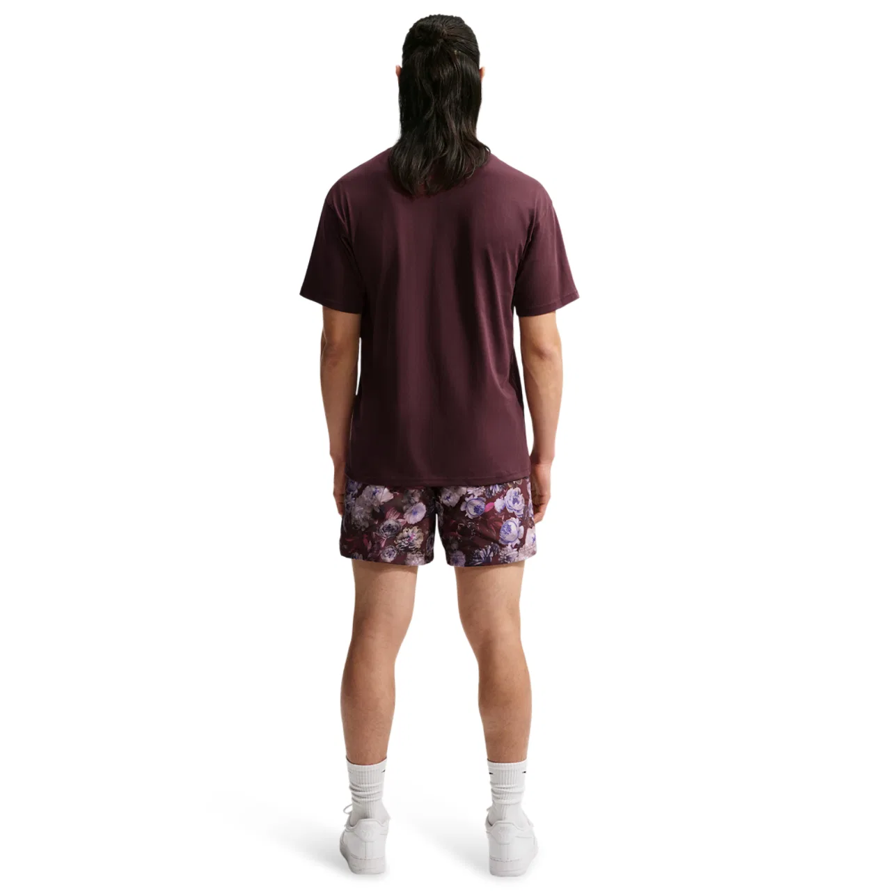 Мужские шорты с технологией Dri-FIT, 5 дюймов, Nike Rose, Nike, Burgundy Crush/Pale Ivory — фото 4