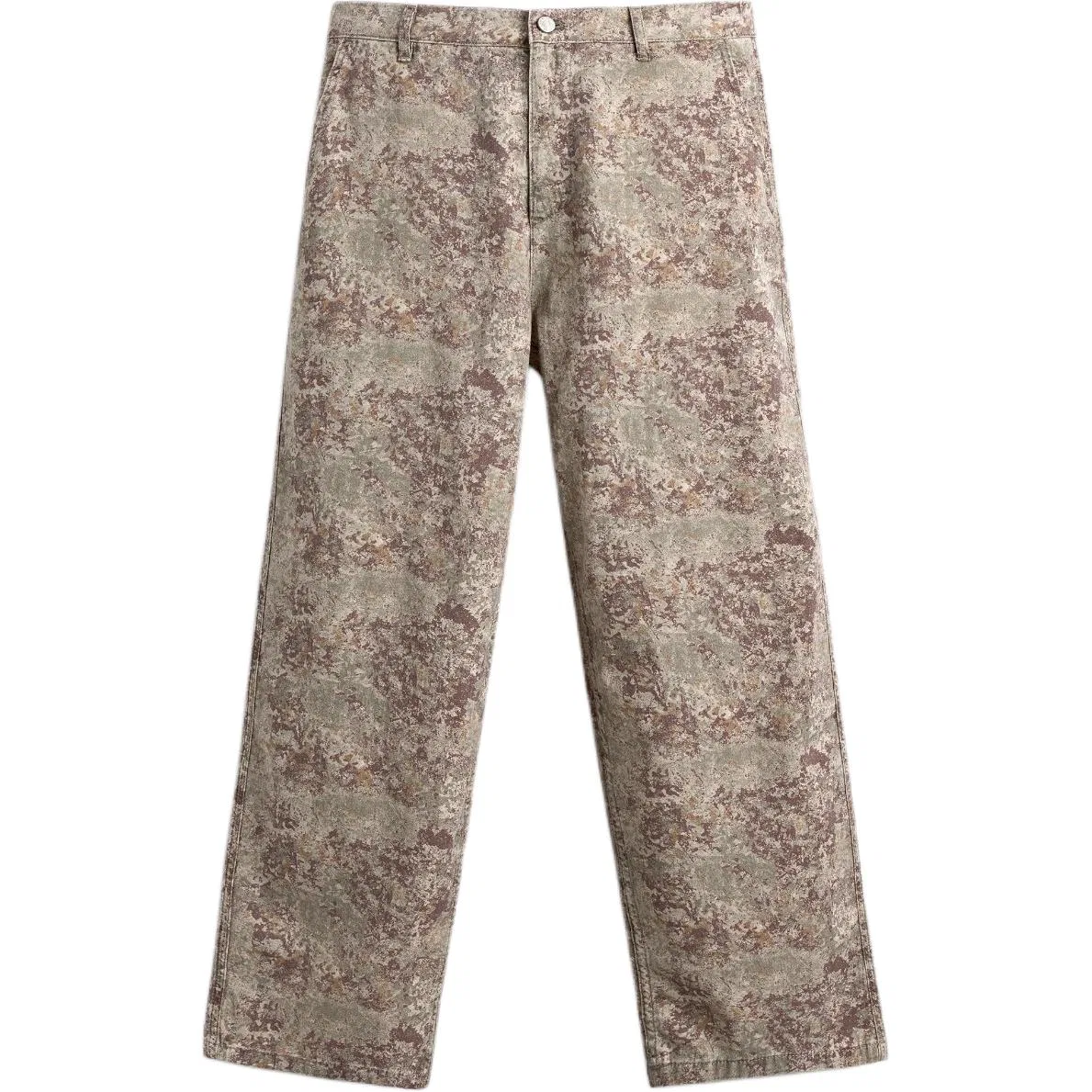 Мужские джинсы с принтом прямого кроя ZARA, Print