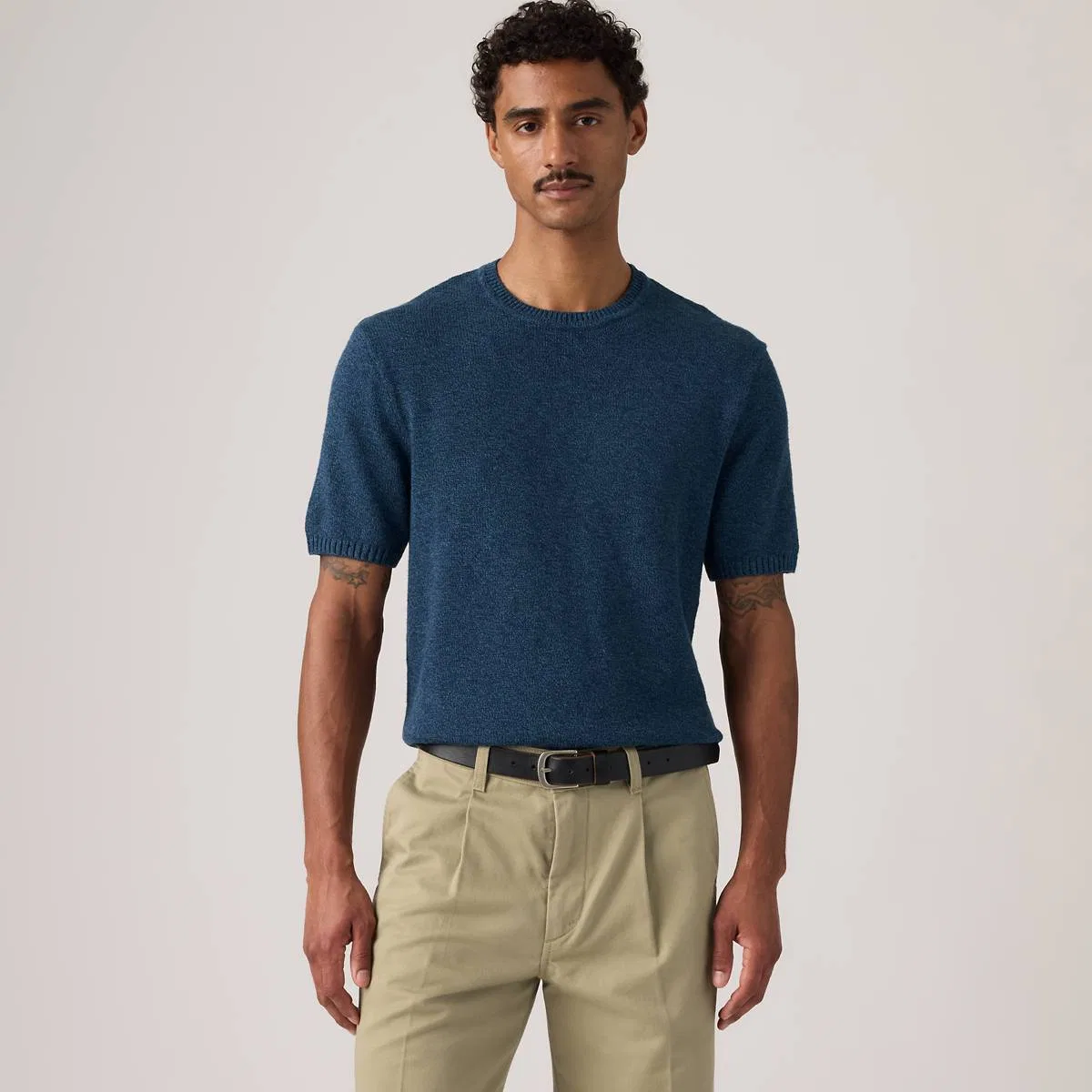 Вязаный свитер-рубашка Stinson Levi's, Ensign Blue - Blue