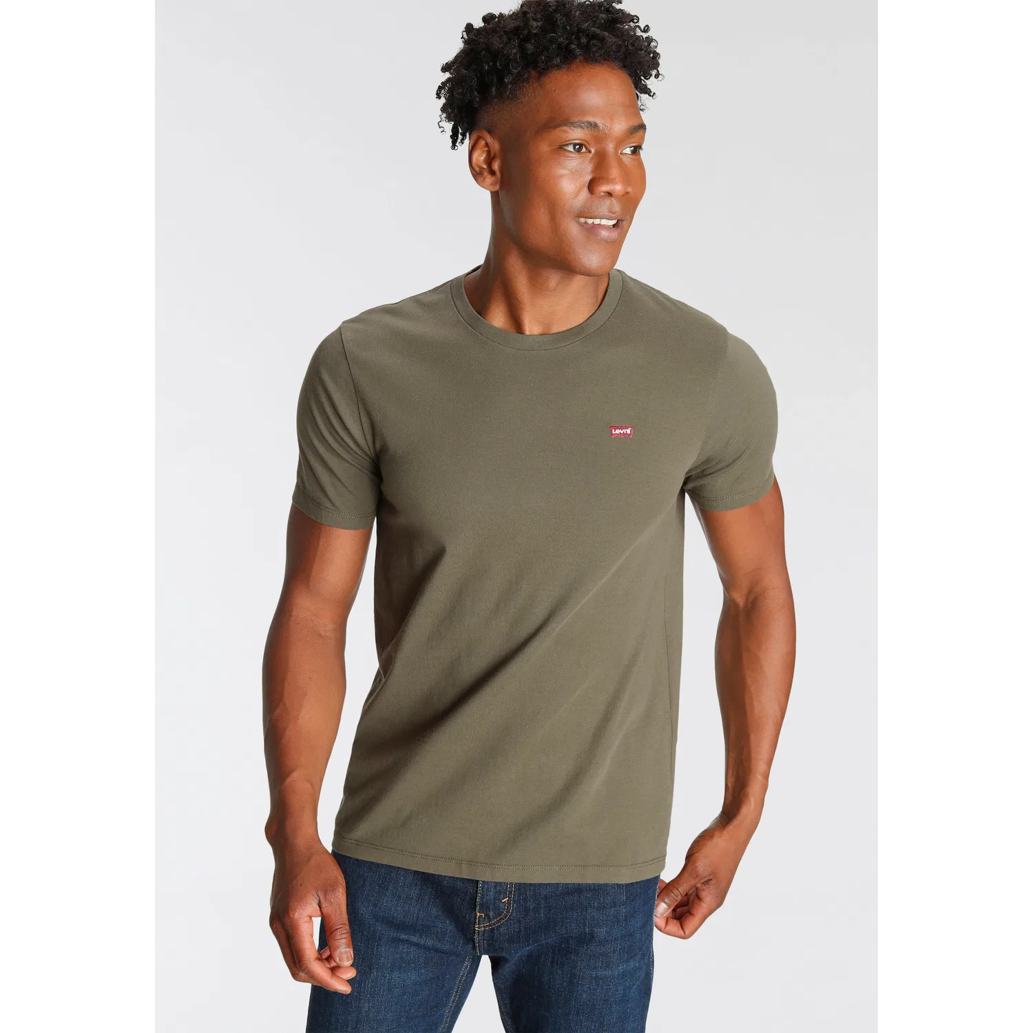 Мужская хлопковая футболка Levi's, Olive Night