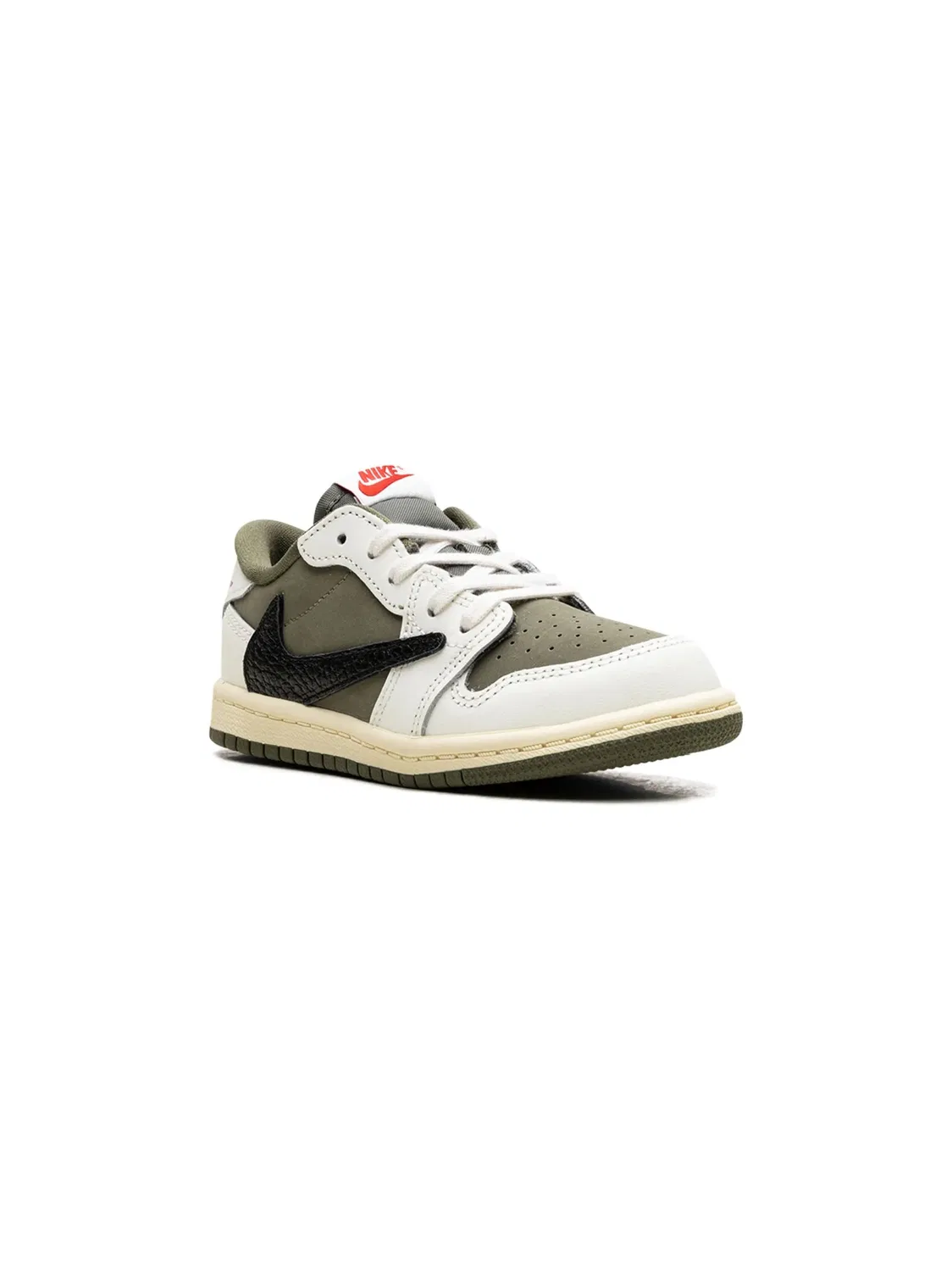 Кроссовки Air Jordan 1 Retro Low OG, оливковый/белый