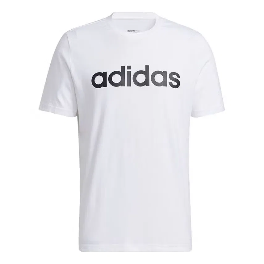 Футболка спортивная с коротким рукавом с принтом логотипа Neo M Ce Logo Tee Adidas, белая