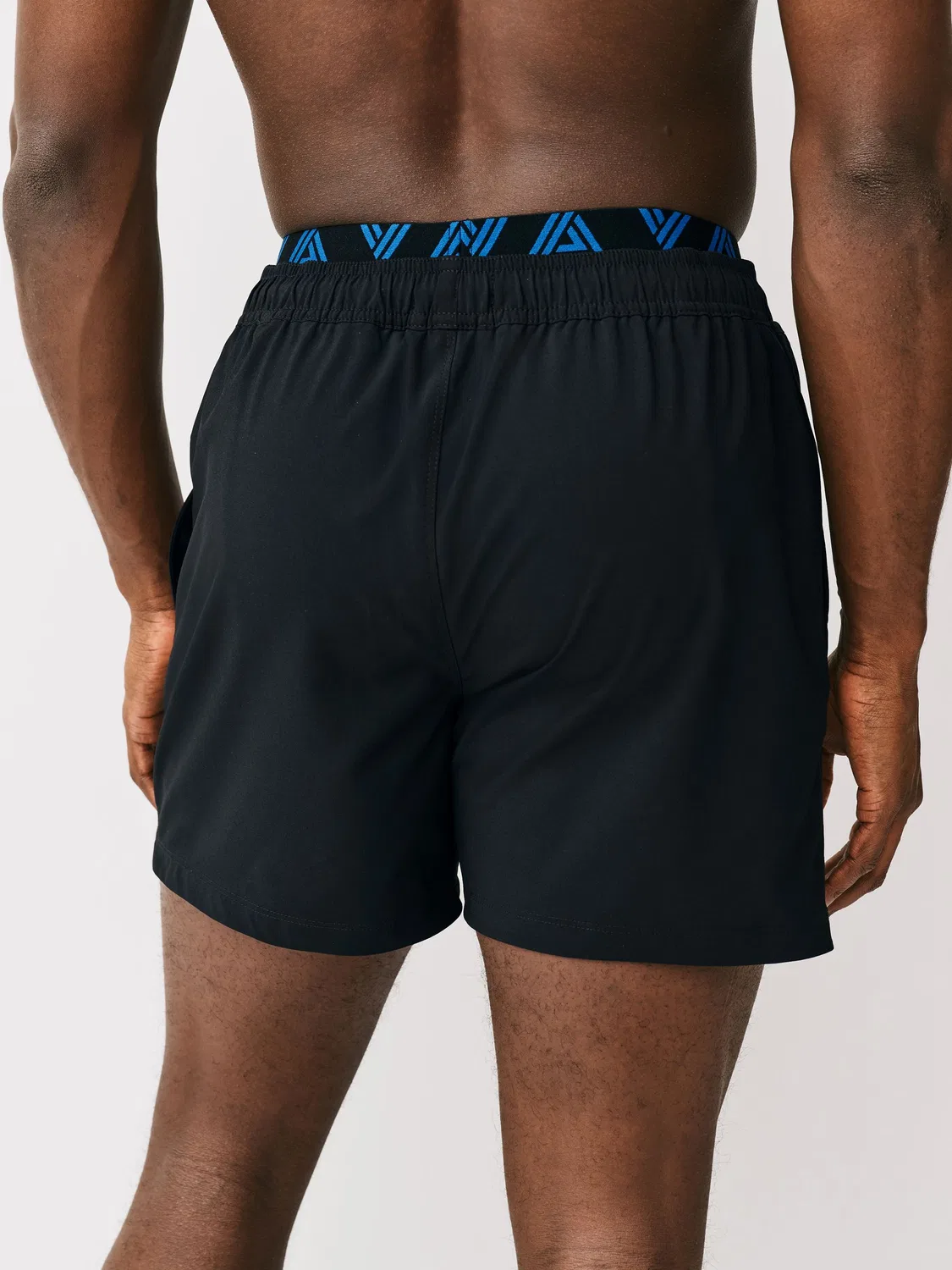 Шорты для плавания с двойным поясом, Mock Waistband Next, синий/черный — фото 3