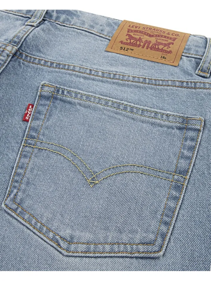 Джинсы с зауженным кроем 512 Levi'S Kids, голубой — фото 4