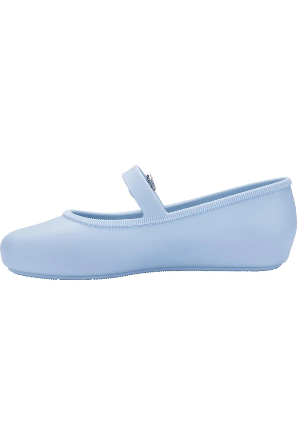 Детские балетки водонепроницаемые с фруктовым ароматом Soft Ballerina Mary Jane Flat Mini Melissa, светло-голубой — фото 4
