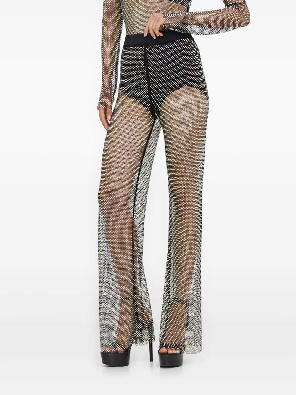 

Украшенные брюки Patrizia Pepe, черный