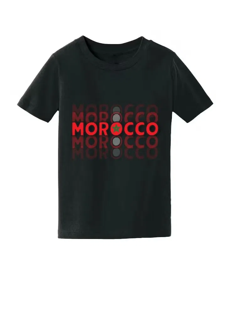 Футболка с принтом Morocco Printshop4Me, черный — фото 3