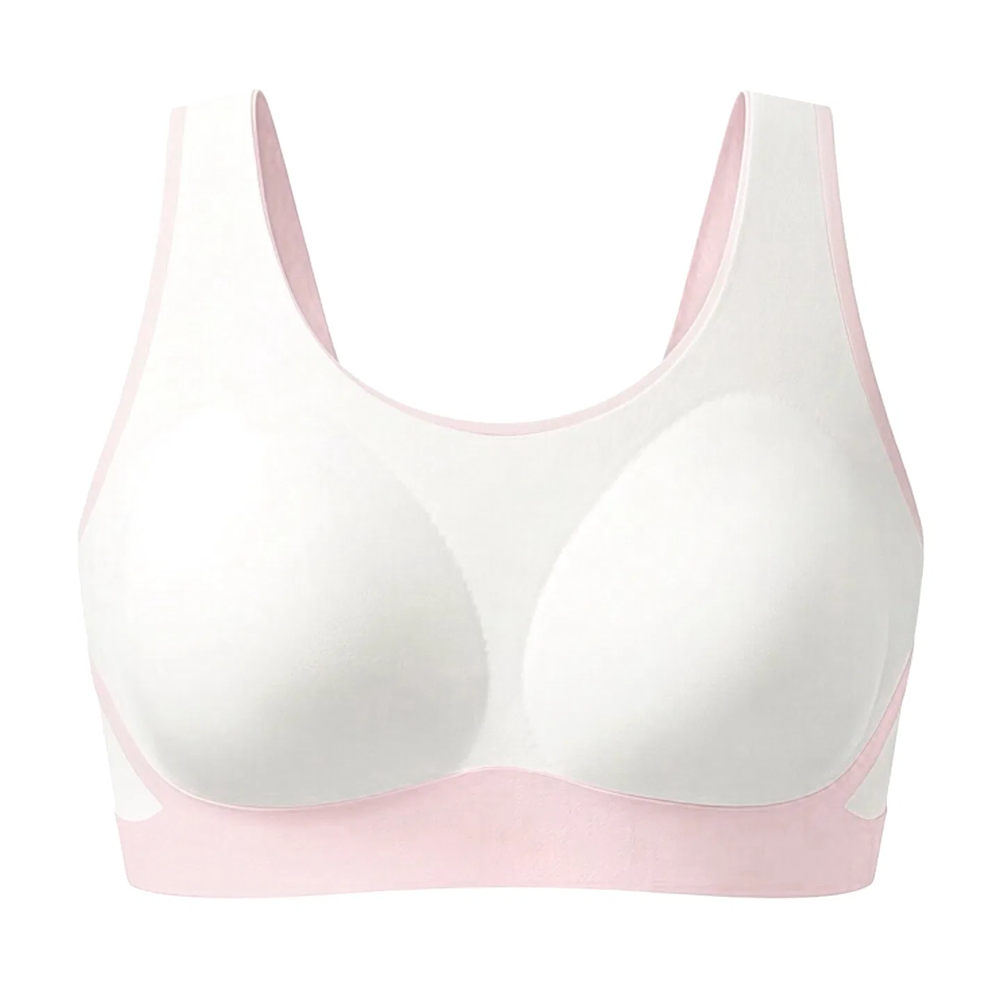 Детское белье для девочек без рукавов Red Bean, White Pink