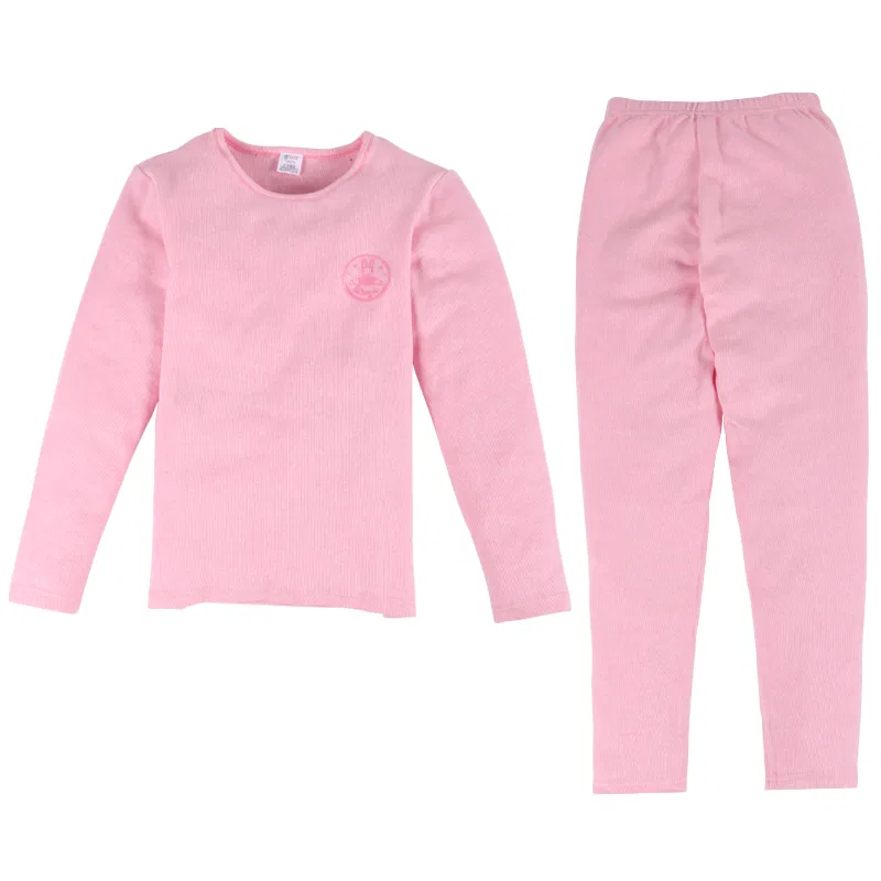 Детский комплект нижнего белья для девочек с длинным рукавом Red bean, Pink