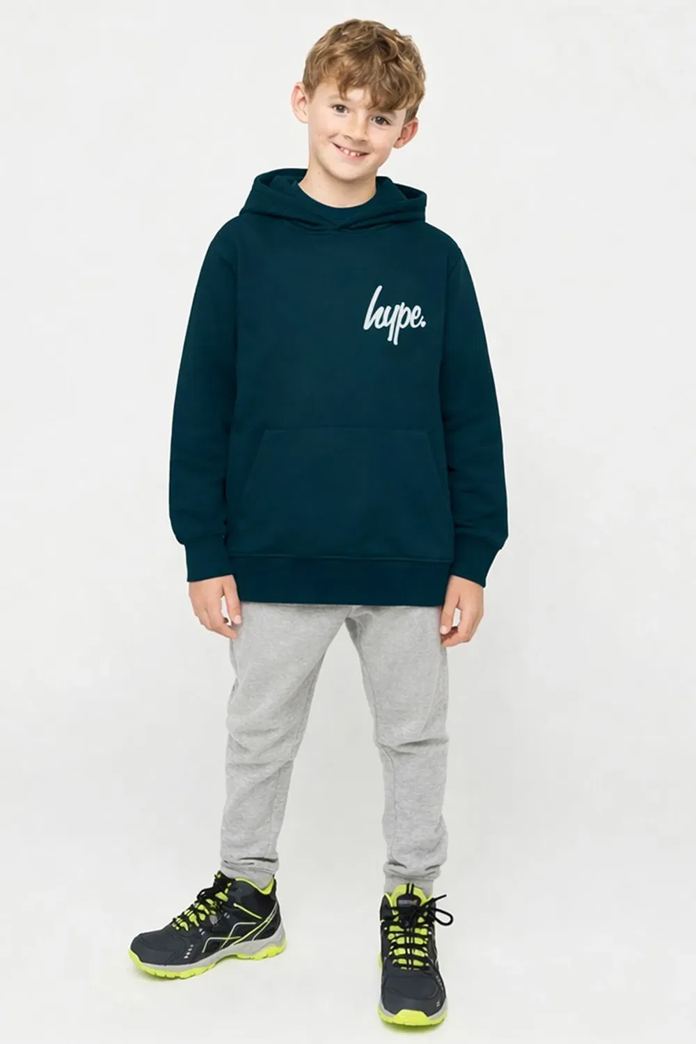 Худи из футера Hype, Teal — фото 3