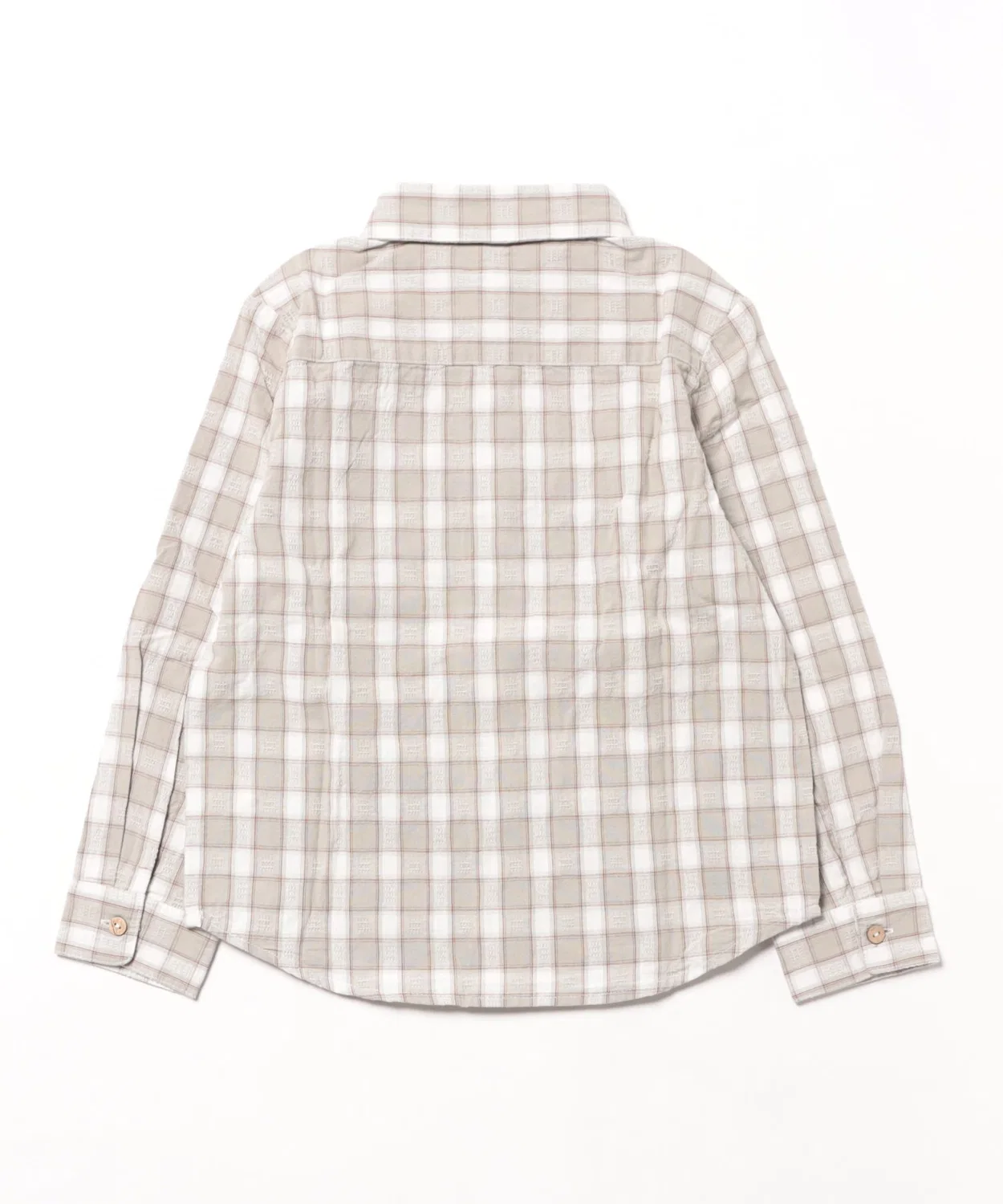 Детская рубашка с длинным рукавомPewter Plaid Rylee + Cru, White/Blue — фото 2