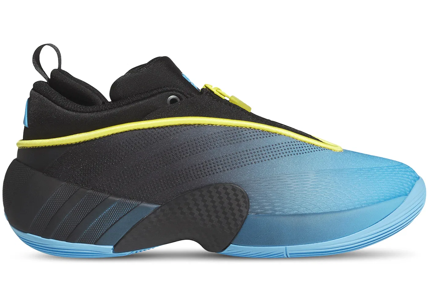 Детские кроссовки для мальчиков с длинным шнурком Adidas D.O.N. Issue #7, Lucid Aquamarine/Core Black/Yellow