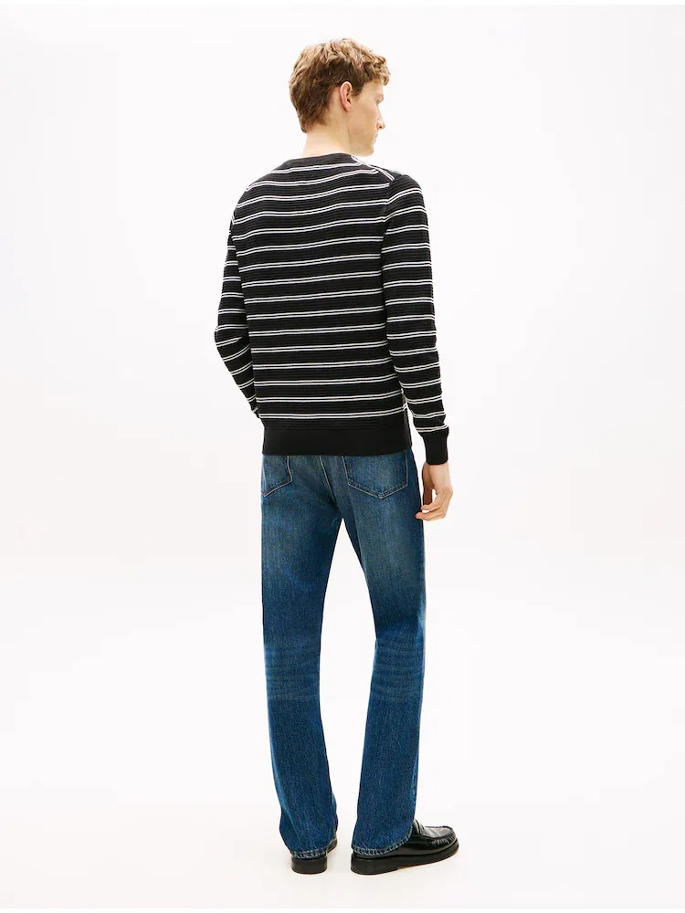 Свитер с фактурным узором, Regular Fit TOMMY HILFIGER, Black — фото 3