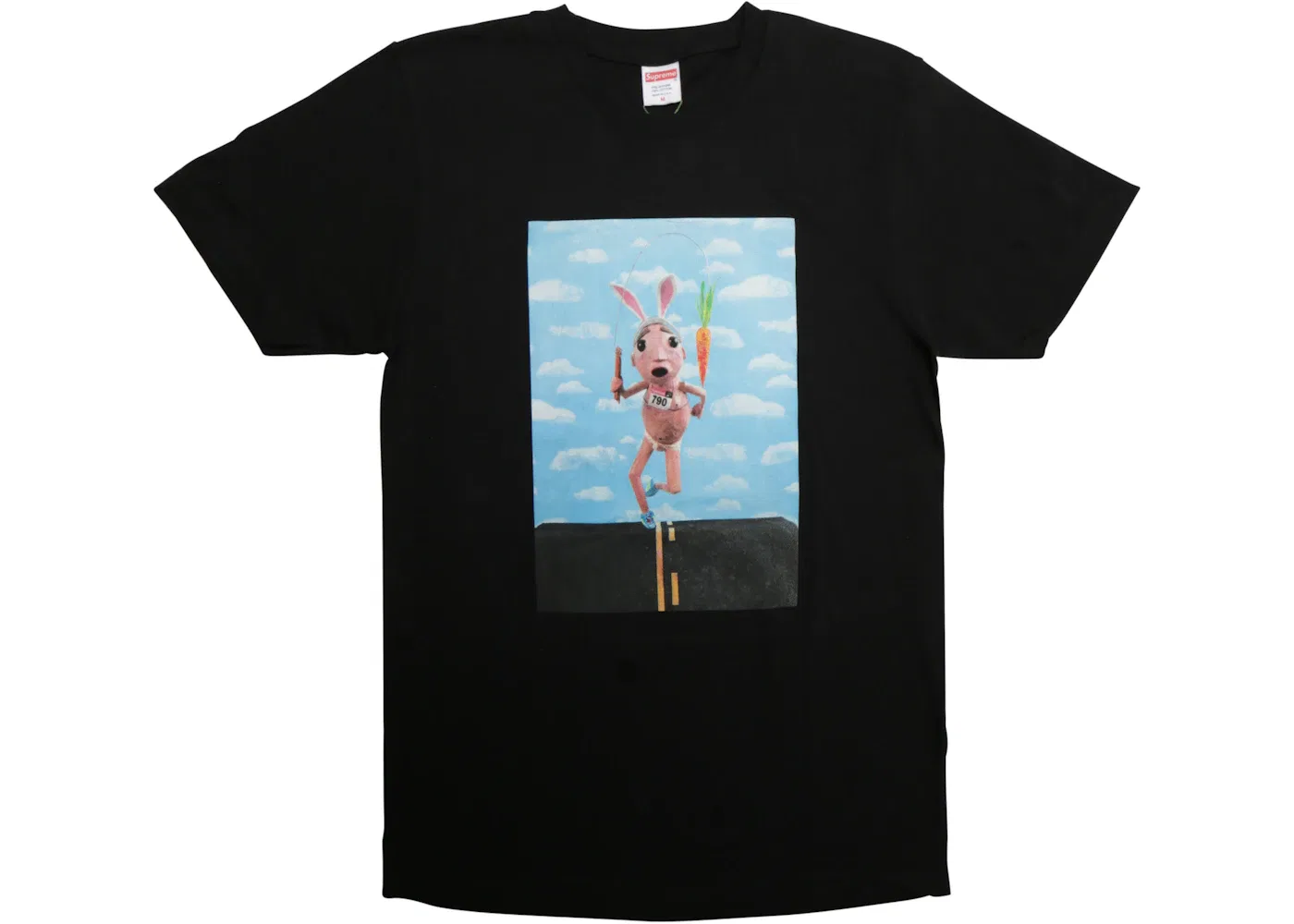 Мужская футболка с принтом Supreme Mike Hill Runner Tee, Black