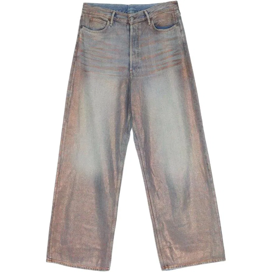 Женские джинсы свободного кроя с широкими штанинами Acne Studios, Light Blue — фото 3