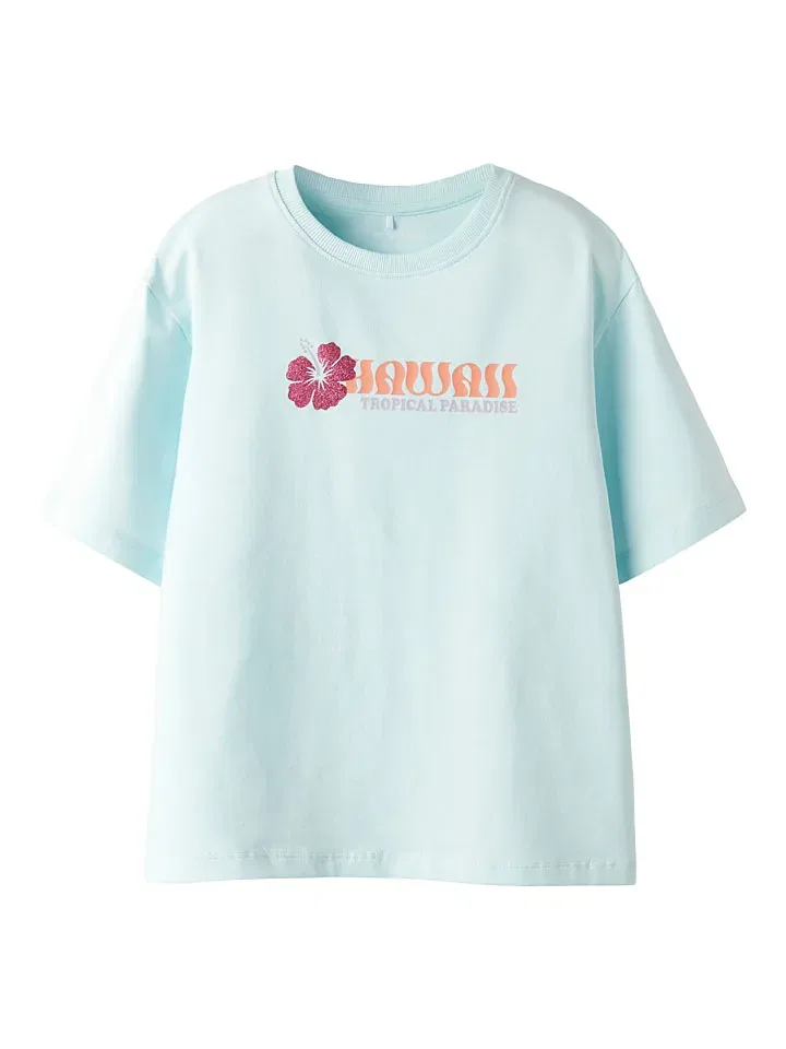 Футболка с принтом Janey Name It, голубой