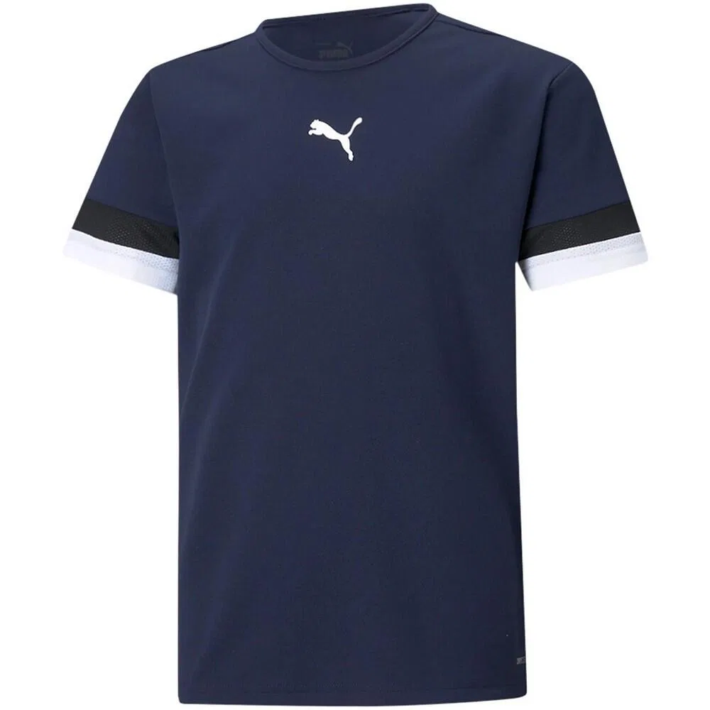Детская футболка с коротким рукавом TeamRISE Puma, Dunkelblau Navyblau Schwarz