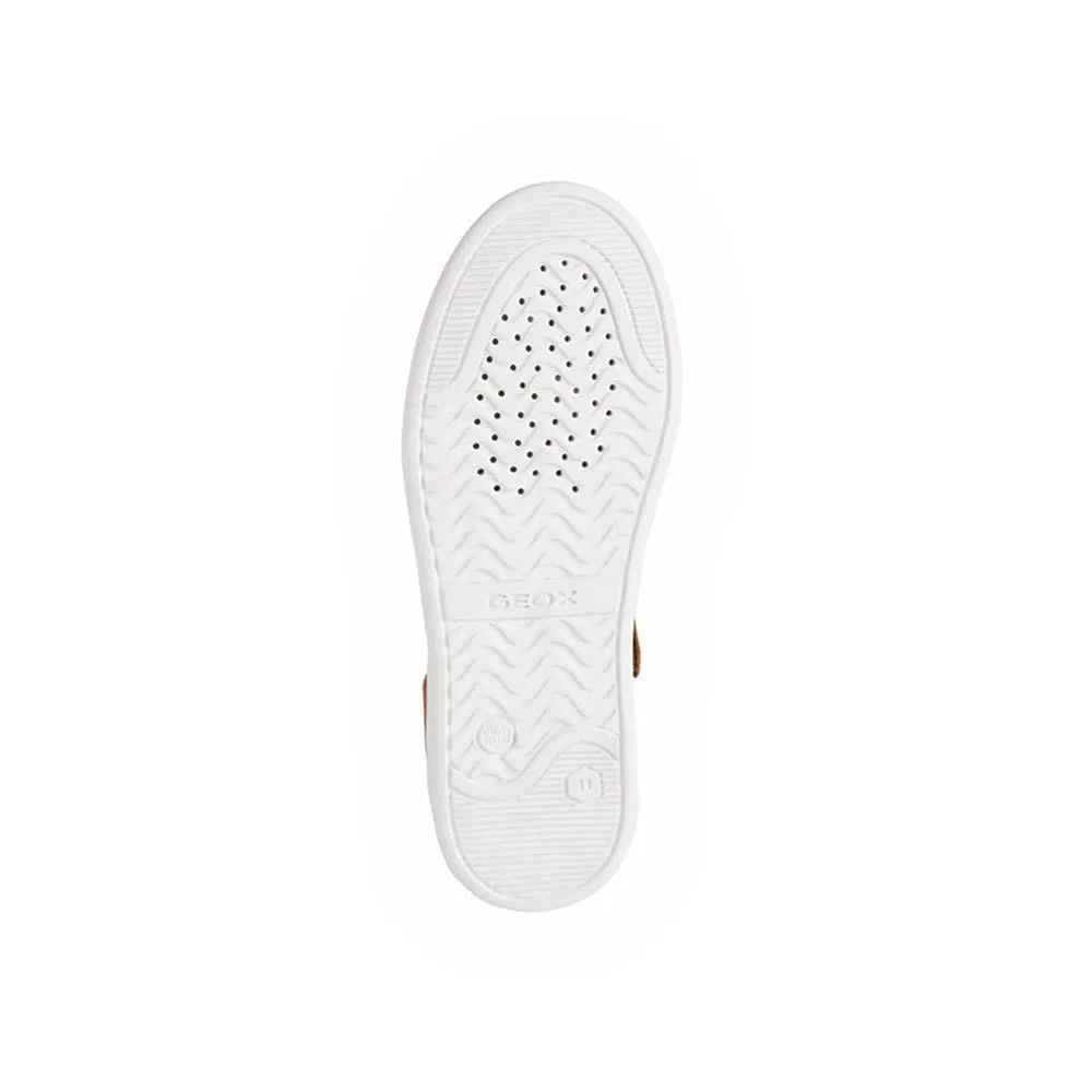 Детские кроссовки для мальчиков с цельной подошвой J Djrock Boy B Geox, Brown Blue Cognac Navy — фото 4