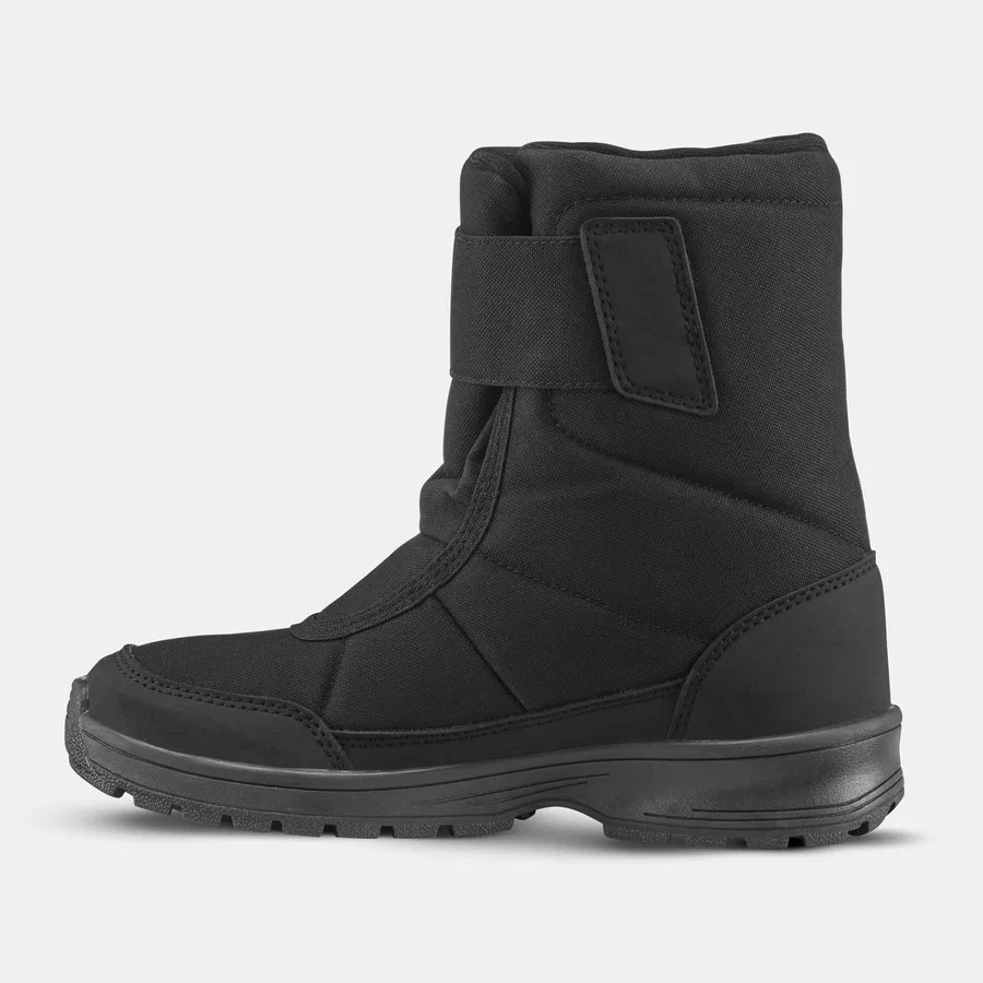 Детские зимние ботинки с мембраной Snowcontact Quechua SH100 Decathlon, Черный — фото 3