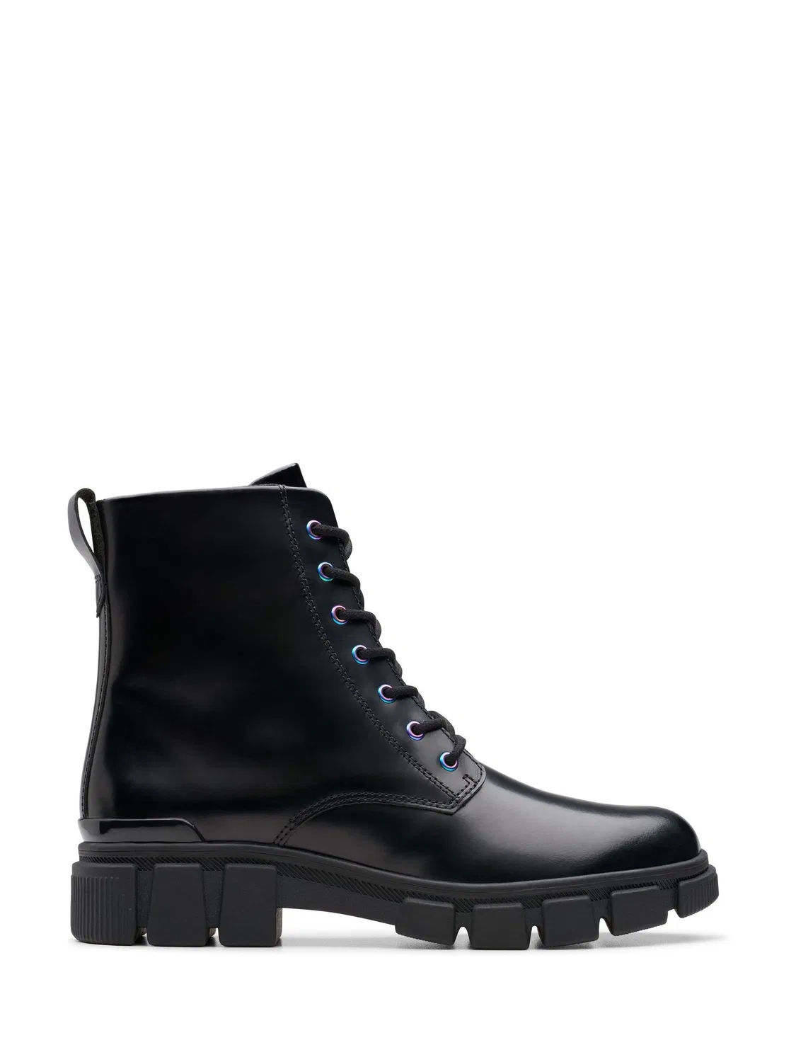 Ботинки Clarks Evyn Top, кожаные, черные