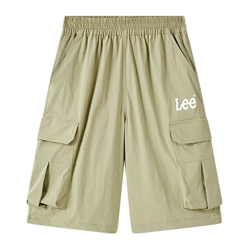 Детские шорты до колена с принтом Lee, Army Green