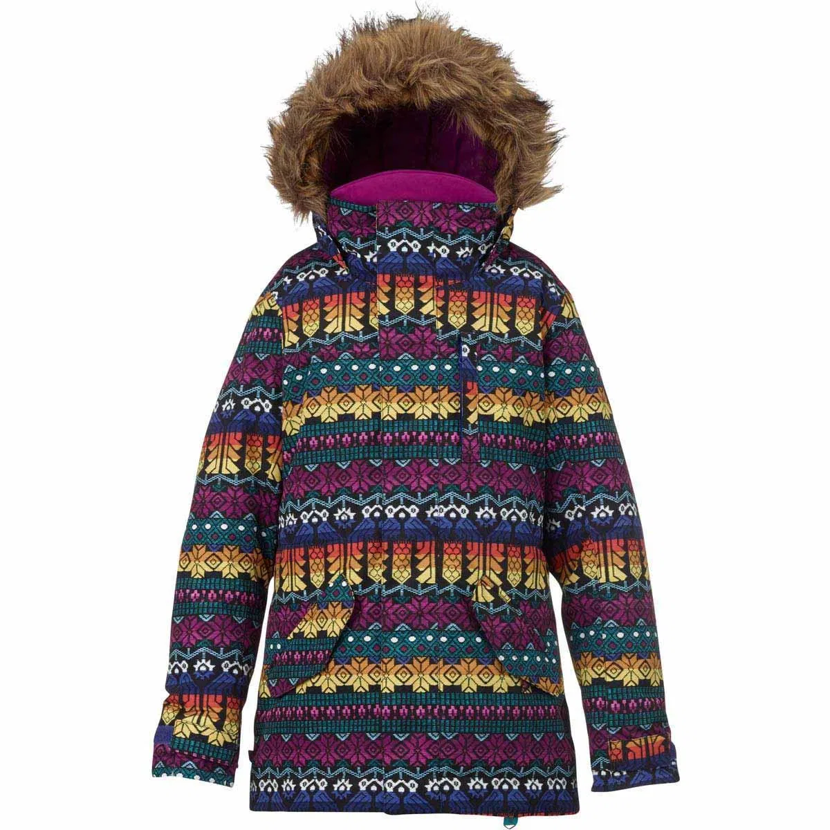 Парка для девочек с водоотталкивающей тканью, модель Aubrey, Burton, Figaro Stripe