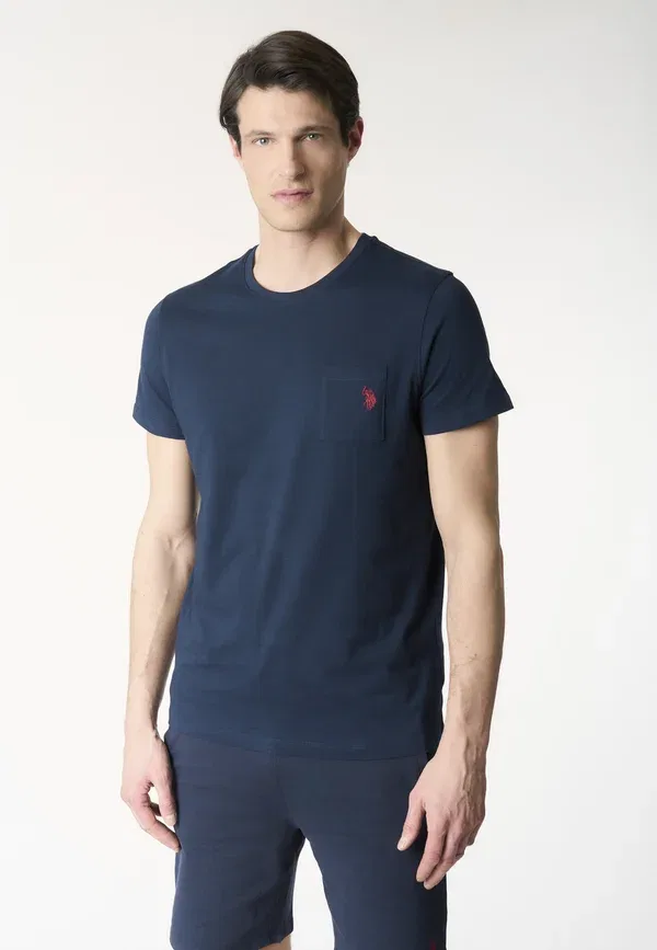 Футболка хлопковая Print t-shirt, U.S. Polo Assn., Blu, синий