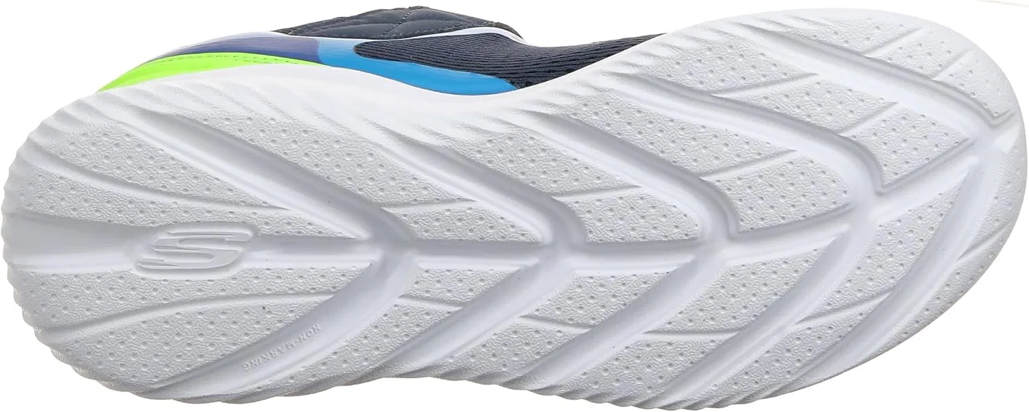 Детские кроссовки для мальчиков Bounder 2.0 Aqua Pace Skechers, Navy/Lime — фото 2
