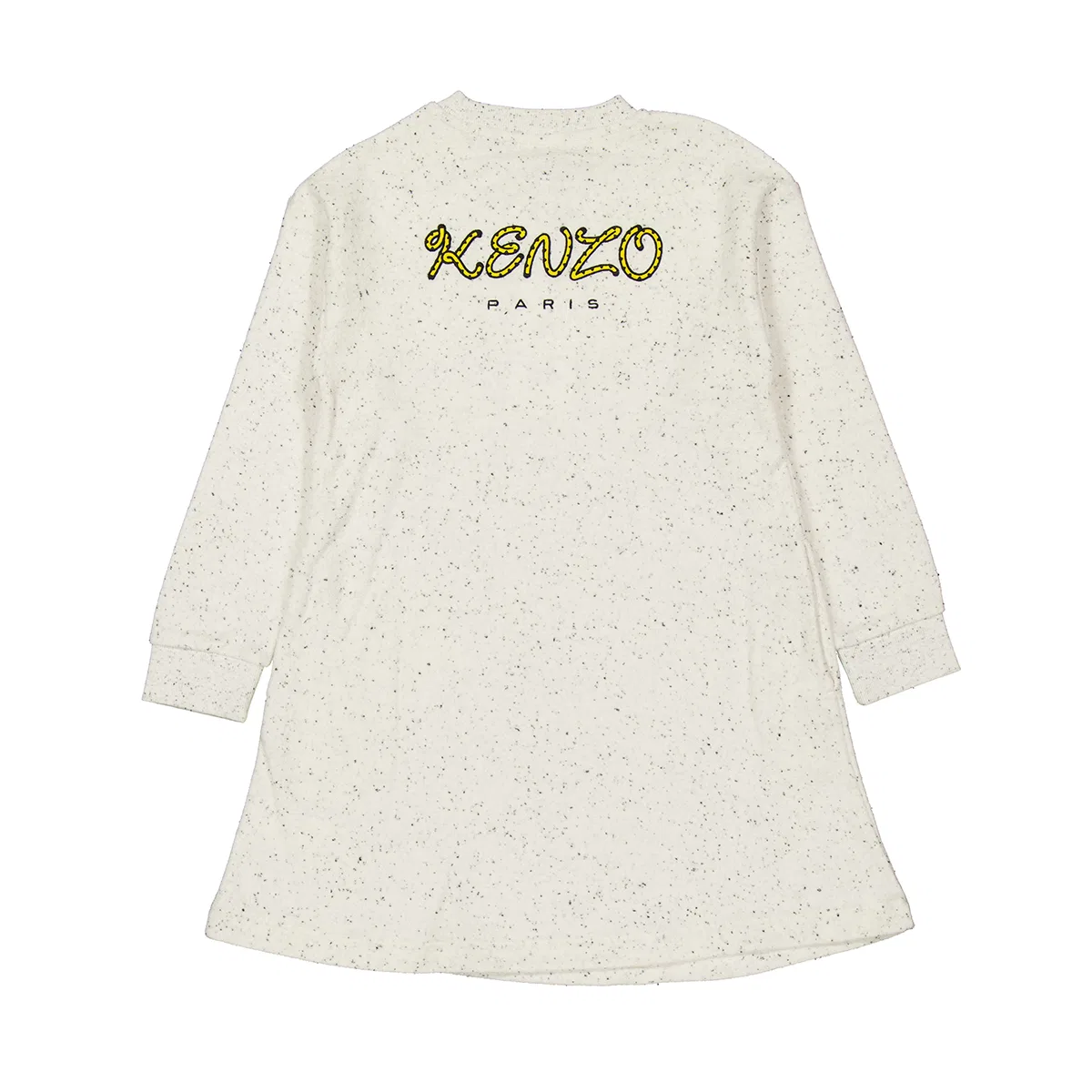 Платье-трапеция с длинным рукавом Terry Tiger Kenzo, Off White Marl — фото 3
