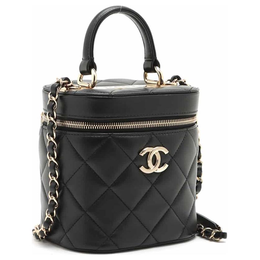 CHANEL Сумка-ведро из овчины, портативная сумка через плечо, женская сумка среднего размера black — фото 2
