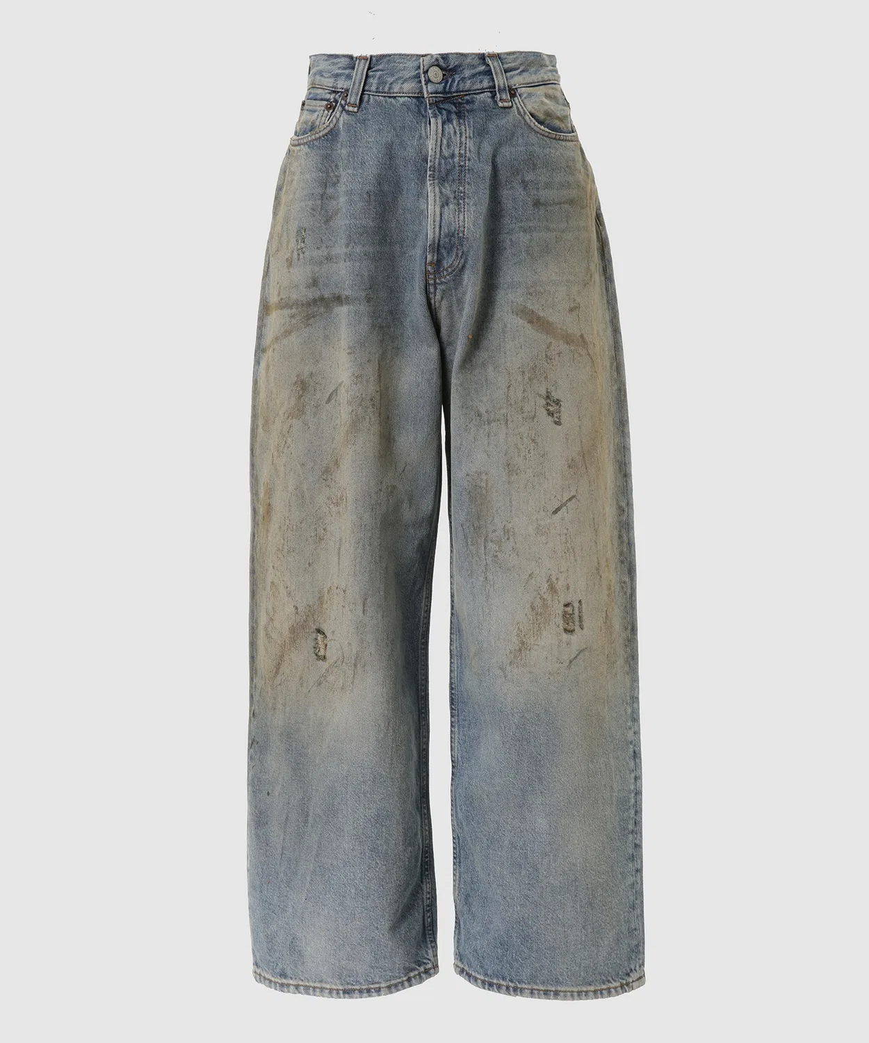 Джинсы с потертостями Acne Studios 2023 U Penicillin, Синий