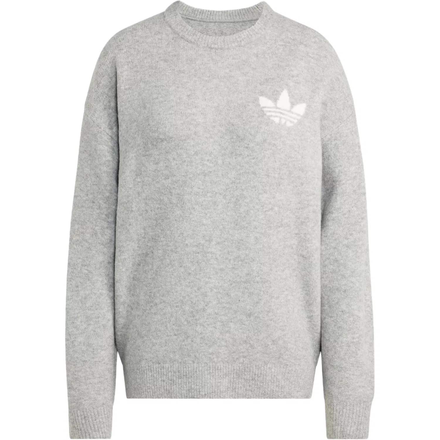 Женский свитер с круглым вырезом Adidas Originals, Medium Heather Gray