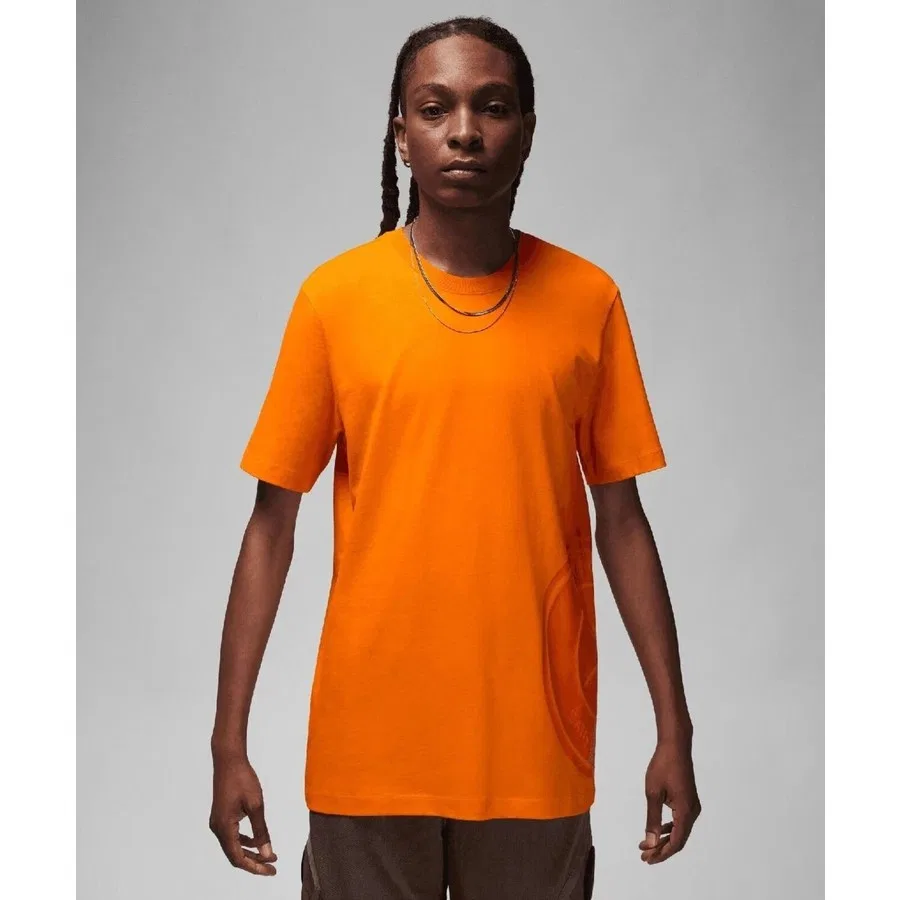 Футболка с коротким рукавом Nike Jordan M J Paris Saint-Germain Ss Logo Tee, S, Оранжевый