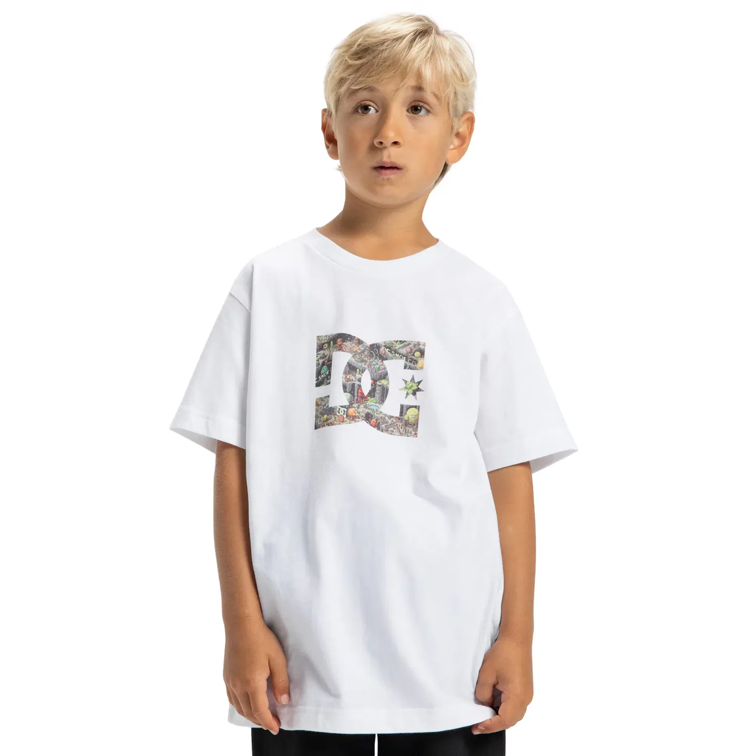 Детская футболка для мальчиков хлопковая DC Star Filled DC Shoes, Blanco