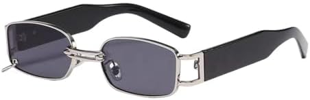 

Винтажные черные квадратные солнцезащитные очки для женщин, маленькие прямоугольные солнцезащитные очки для мужчин и женщин, градиентные, с прозрачным зеркальным покрытием MTZJH, C7