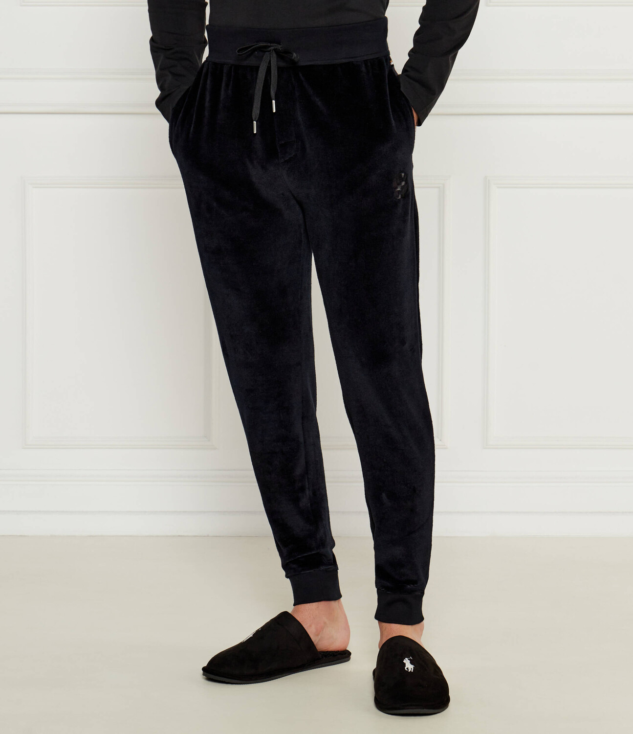 

Спортивные брюки BOSS BLACK Velour Regular Fit, черный