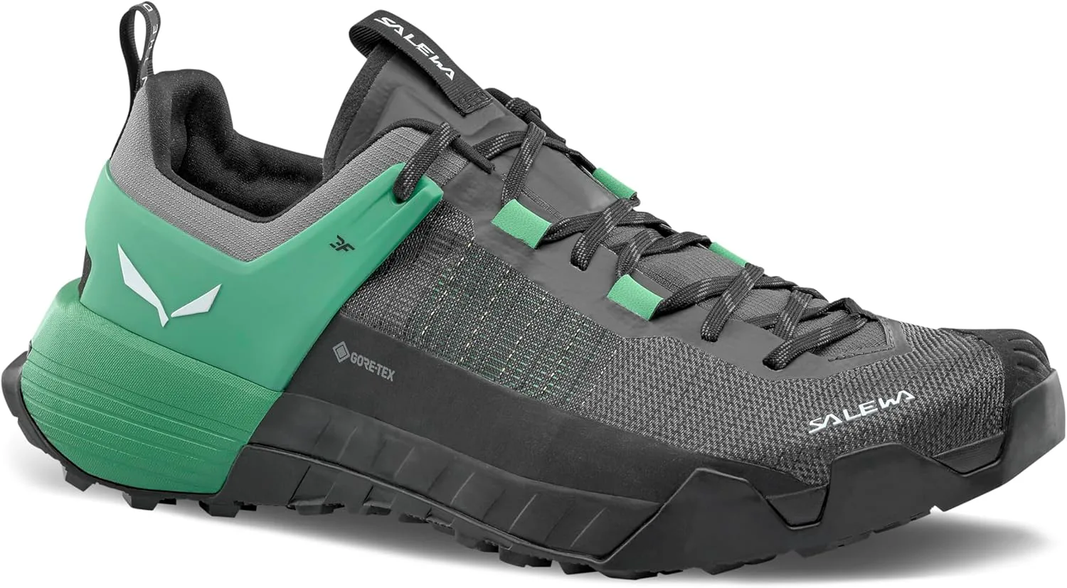 Мужские кроссовки Salewa Wildfire NXT GTX - водонепроницаемые треккинговые кроссовки Gore-Tex для походов и треккинга, зеленый