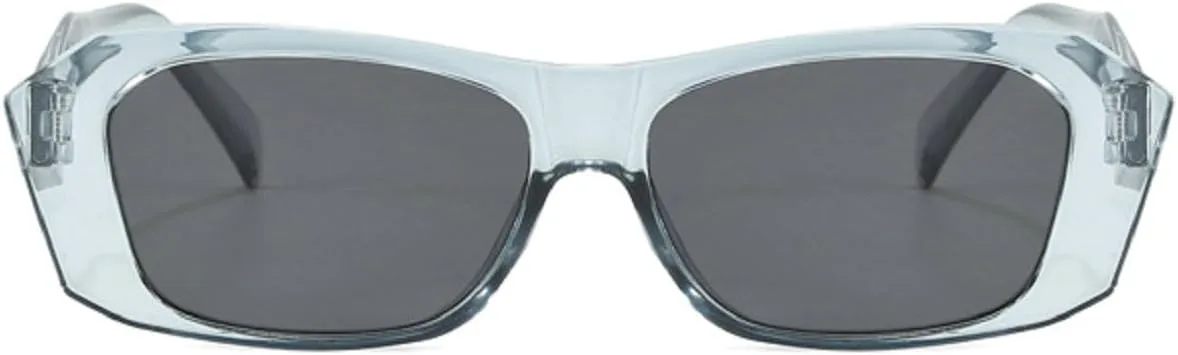 

Винтажные прямоугольные солнцезащитные очки, модные квадратные очки, ретро женские очки, солнцезащитные очки с защитой от УФ-излучения UV400 Melrose, Grey