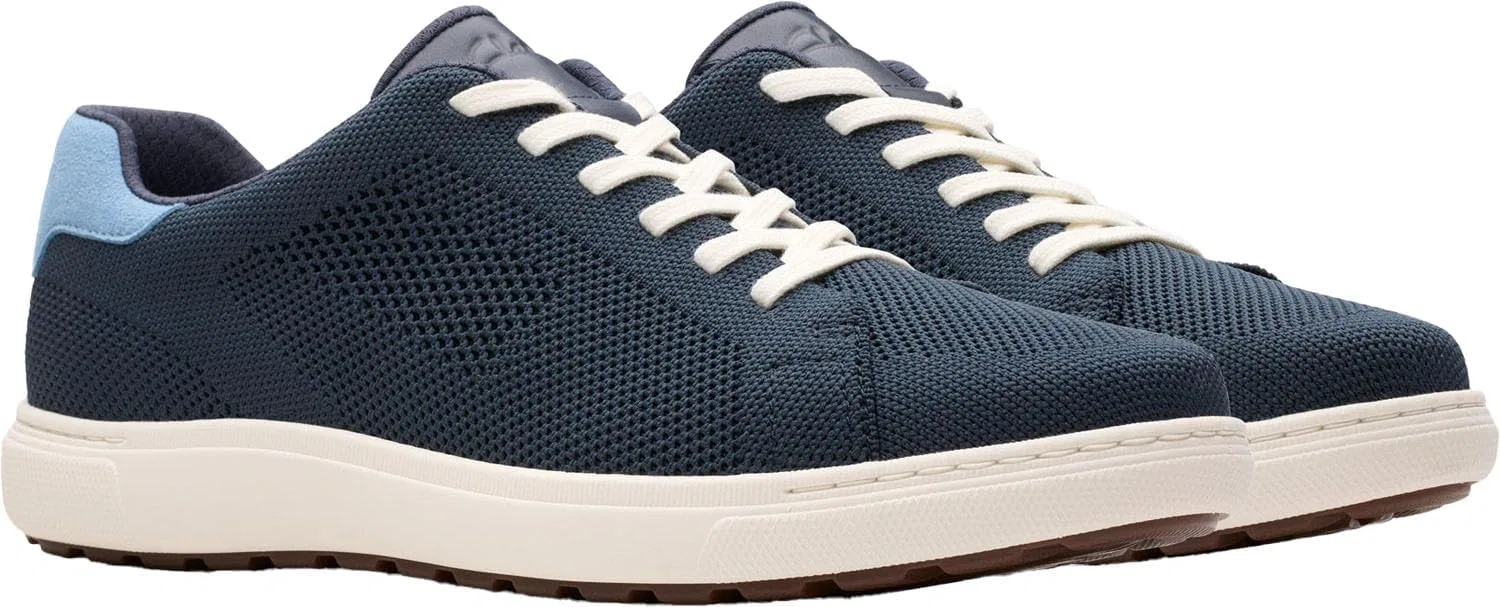 Мужские кроссовки Clarks Mapstone Lace, Navy Knitted — фото 4