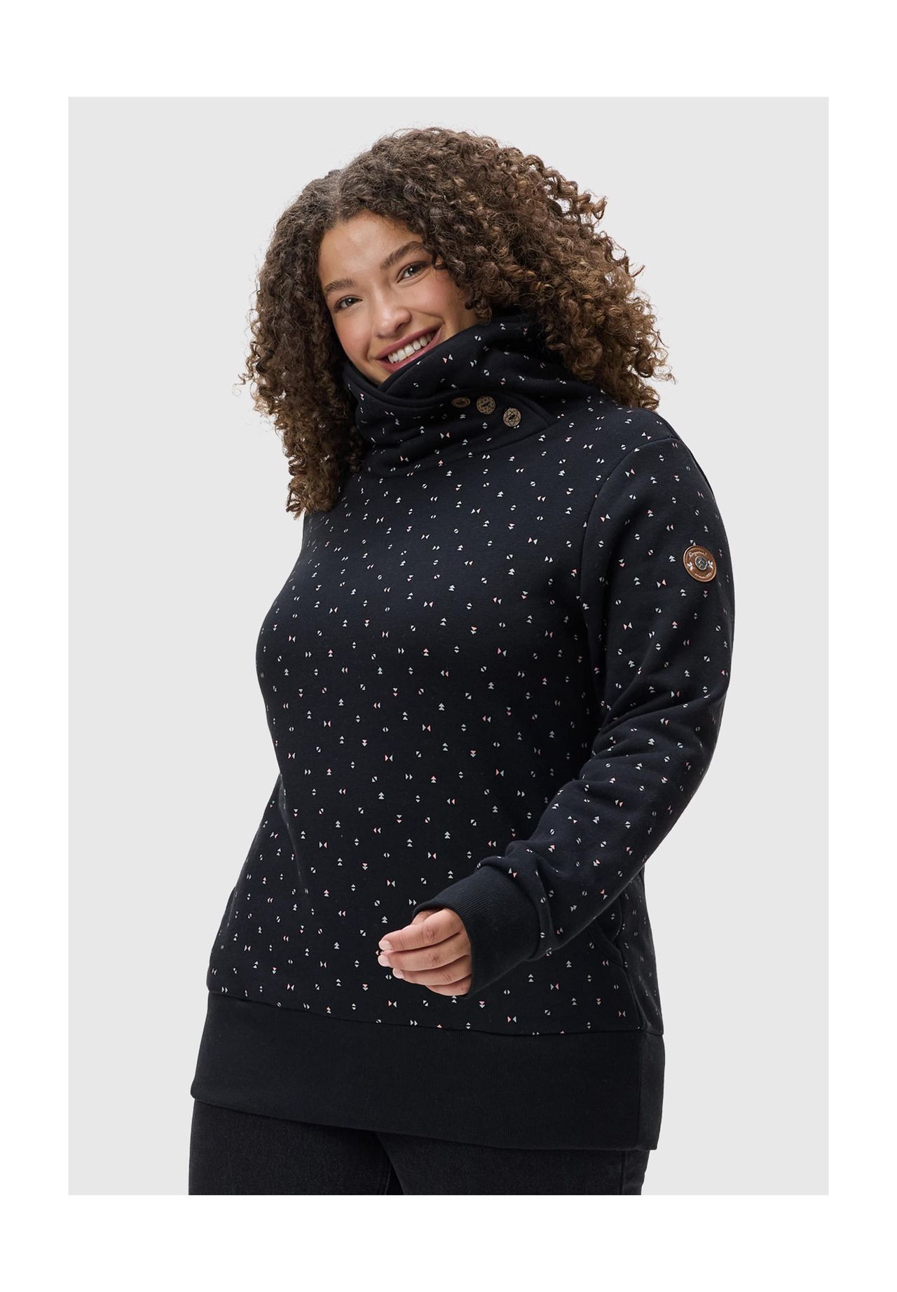 

Свитер с шалевым воротником Angell Plus Ragwear, черный
