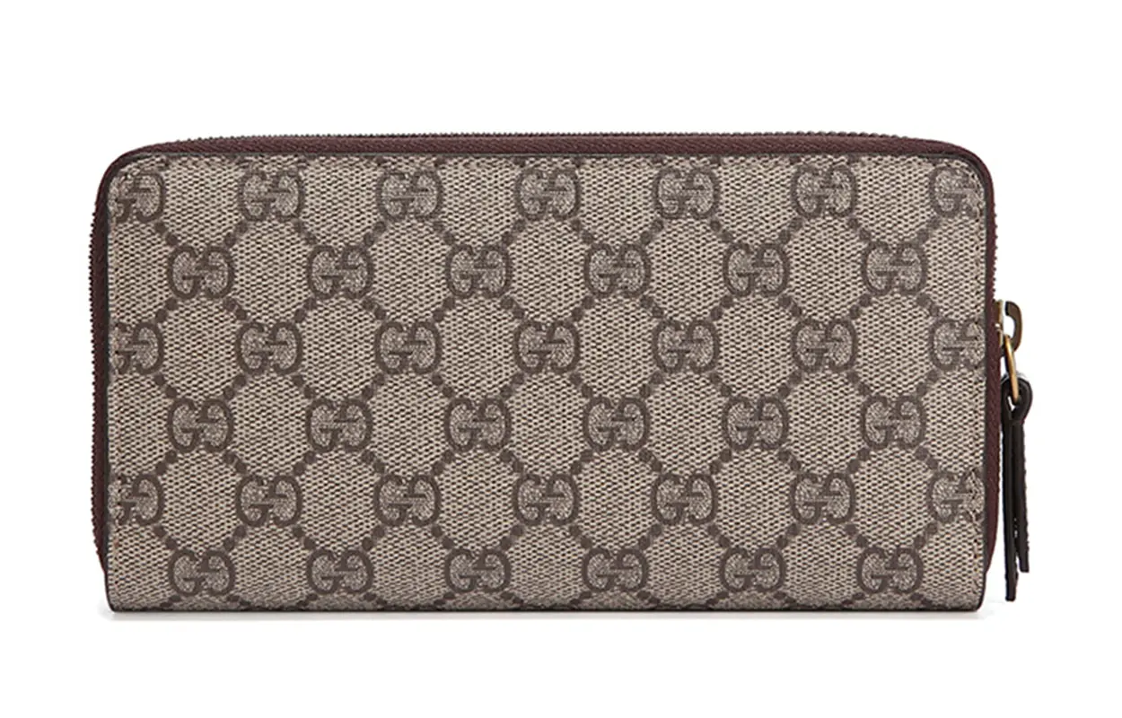 GUCCI Неовинтажная холщовая сумка с кожаными вставками унисекс — фото 2