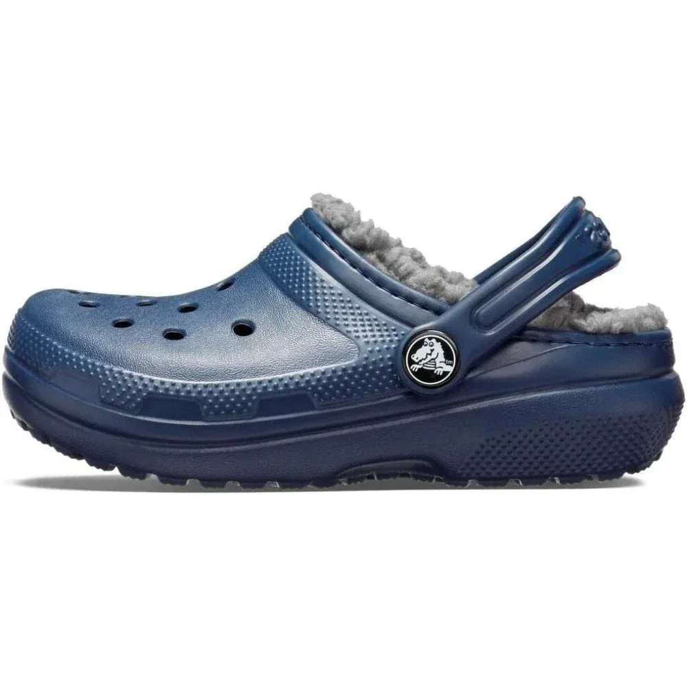 Crocs Classic Lined 207009-459 Сабо, темно-синие, удобные повседневные туфли ZAP1828 — фото 3