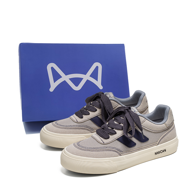 

Нескользящие износостойкие низкие мужские кроссовки MIIOW, Gray Box