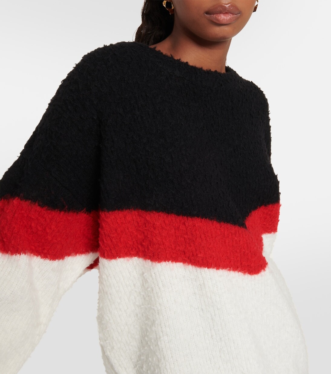 Свитер casentino из смесовой шерсти Stella Mccartney, мультиколор — фото 4