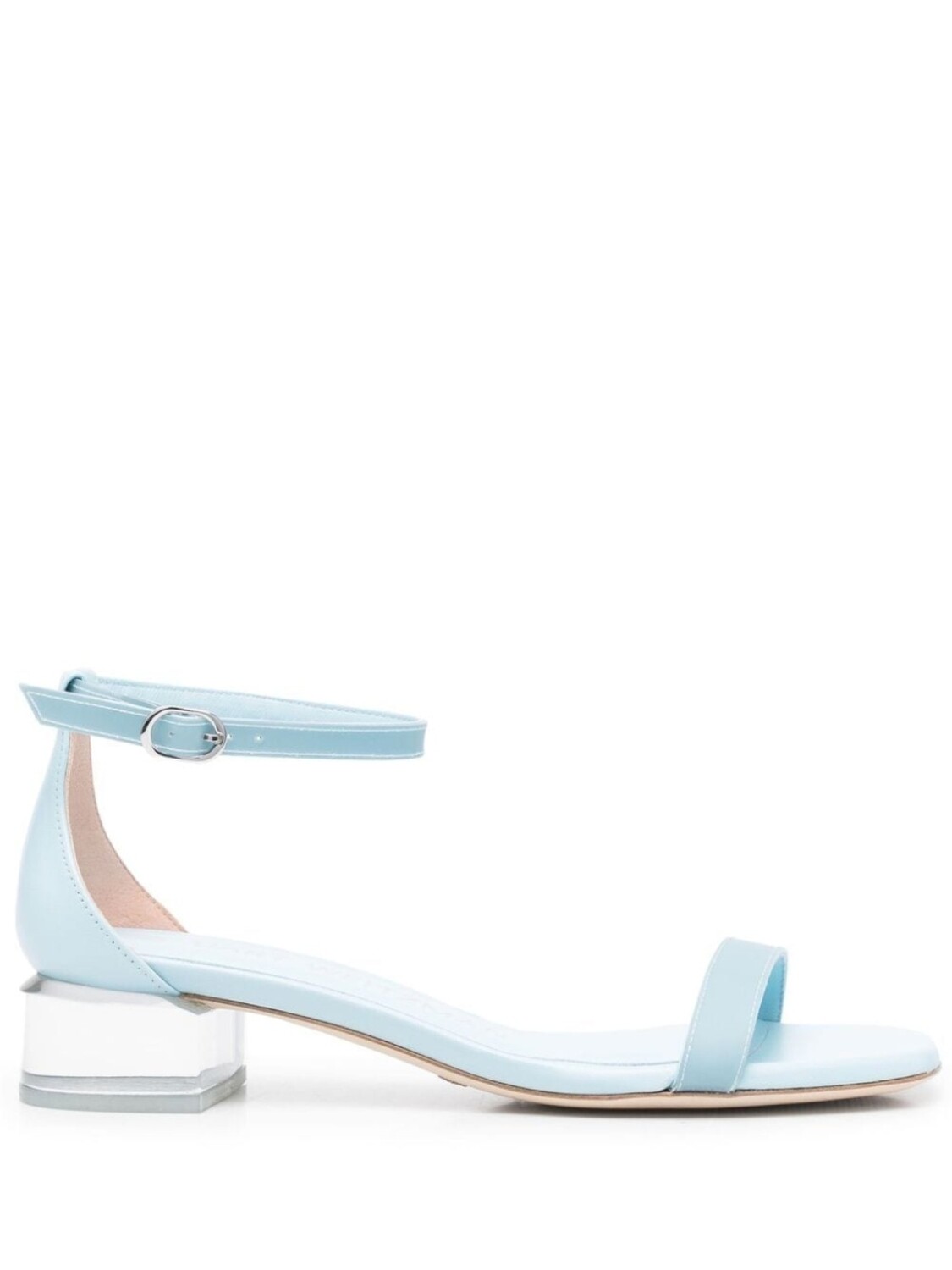 

Босоножки на прозрачном каблуке Stuart Weitzman, синий